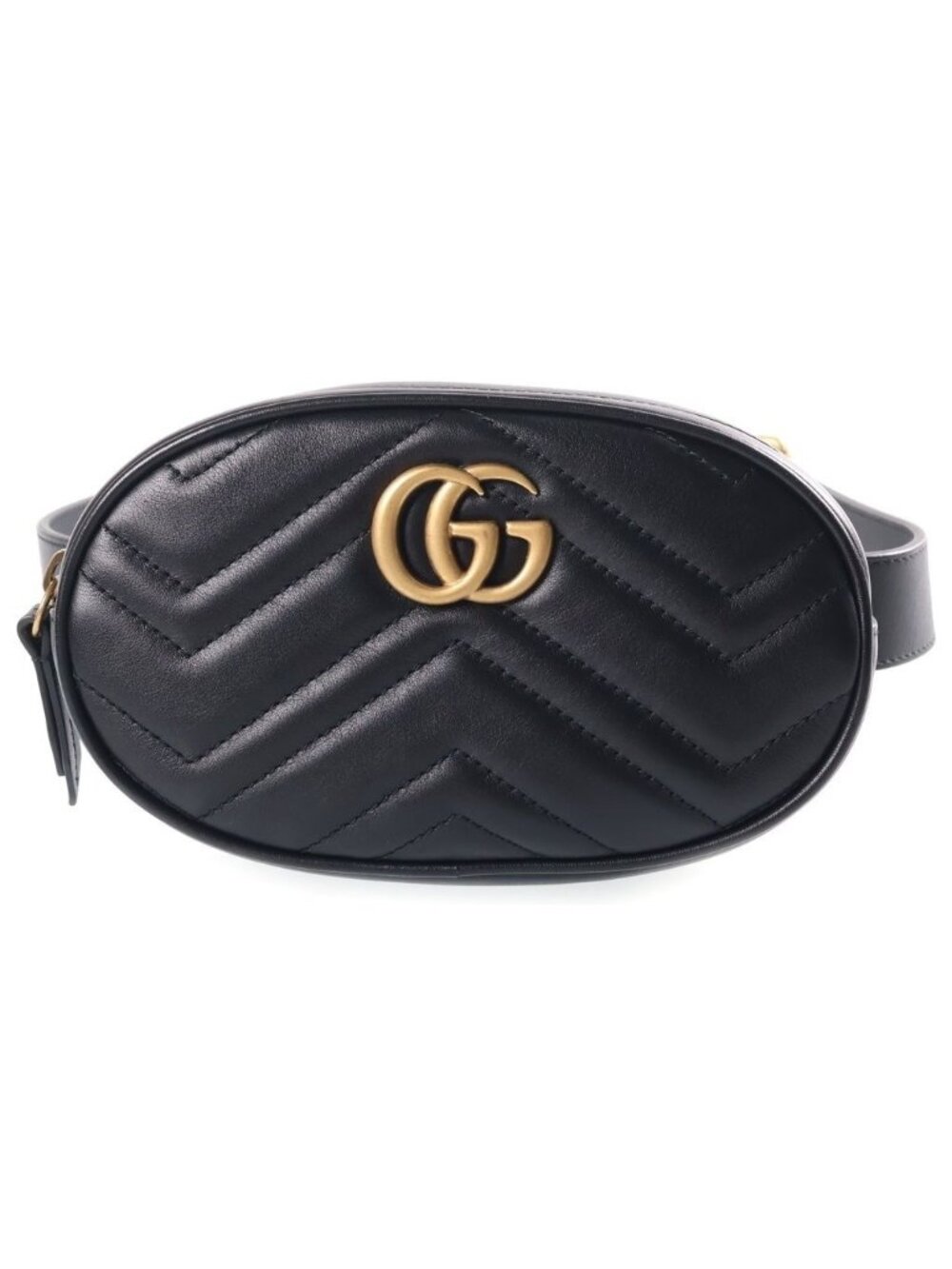 Gucci GG Marmont Shoulder Bag Leather Black